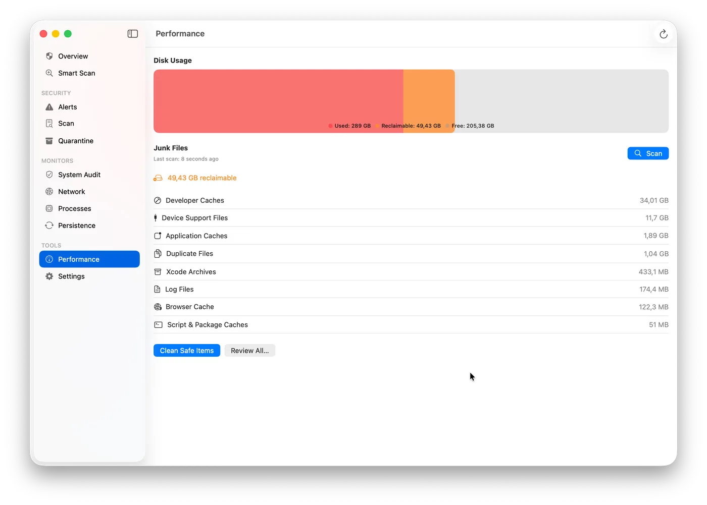 Nick Performance Engine — 33 cleanup categories powered by Junkyard